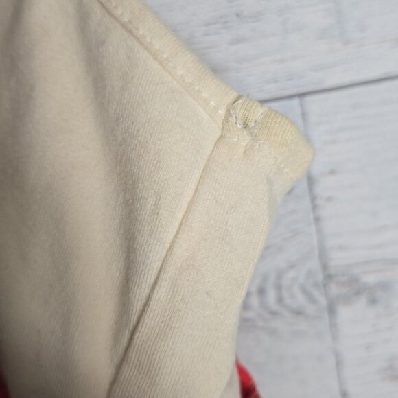 Roxy Cotton White Pink Racerback Mini Dress - Picture 3 of 7